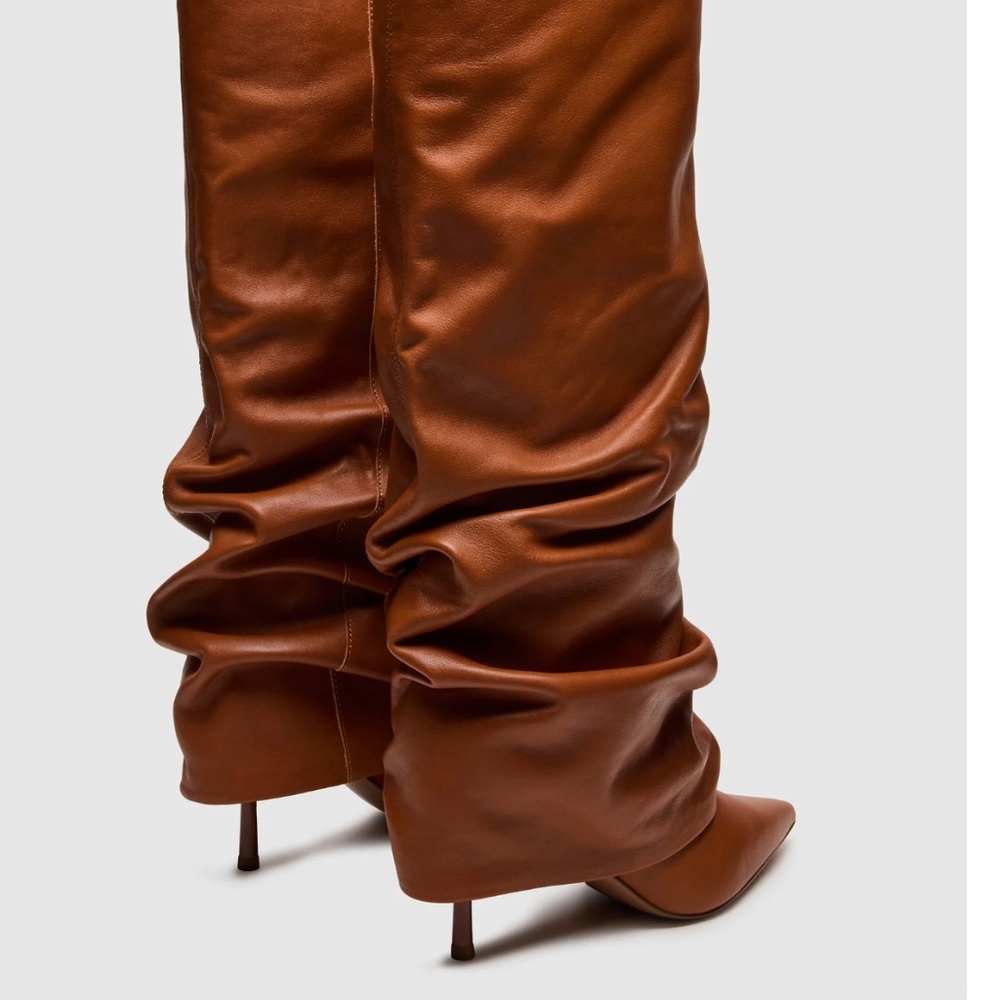 MARENGO TAN LEATHER STEVE MADDEN BOOTS